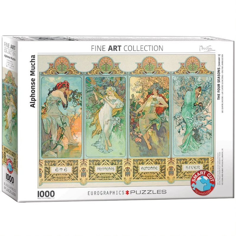 EUROGRAPHICS Puzzle 1000 MUCHA - Les quatre saisons