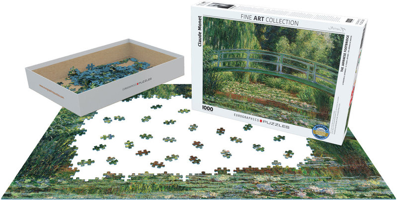 EUROGRAPHICS Puzzle 1000 MONET - La passerelle japonaise