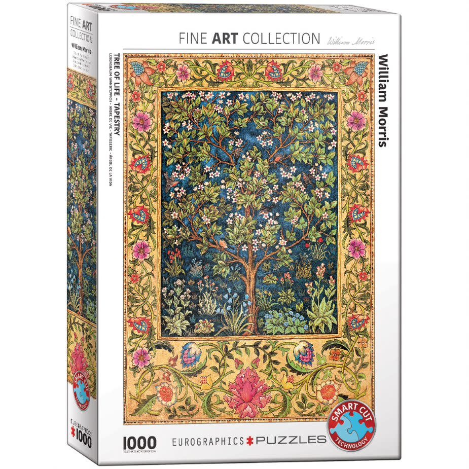 EUROGRAPHICS Puzzle 1000 WILLIAM MORRIS - Arbre de vie - Tapisserie