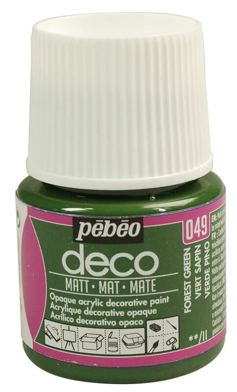 PEBEO DECO MAT 45ML VERT SAPIN