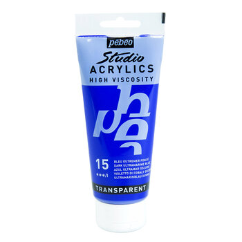 PEBEO Acrylique Fine Studio Acrylics 100 Ml Bleu Outremer Foncé