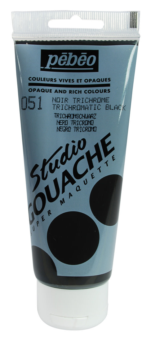 PEBEO Studio Gouache 100 Ml Noir Trichrome
