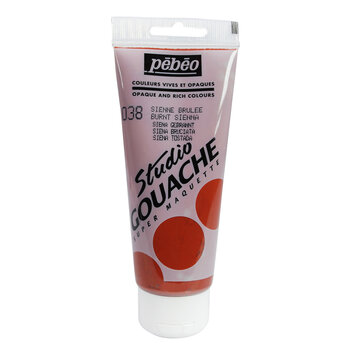 PEBEO Peinture Gouache fine Studio tube 100ml Sienne brulée