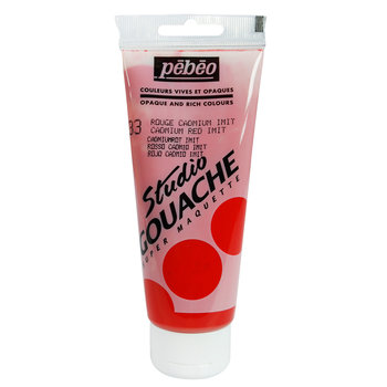 PEBEO Peinture Gouache fine Studio tube 100ml Rouge cadmium