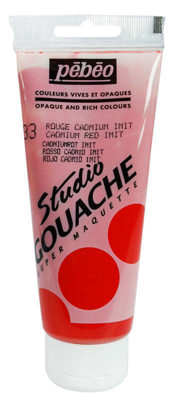 PEBEO Studio Gouache 100 Ml Rouge Cadmium Imitation