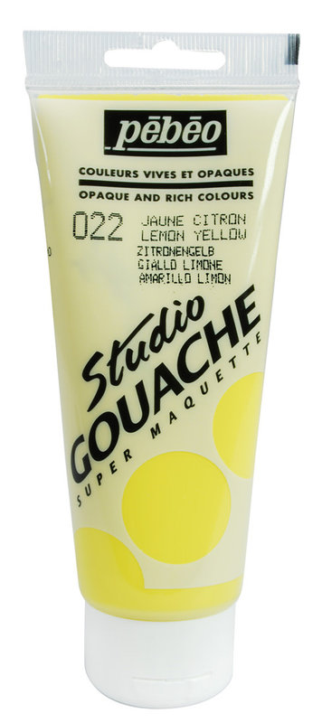 PEBEO Studio Gouache 100 Ml Jaune Citron