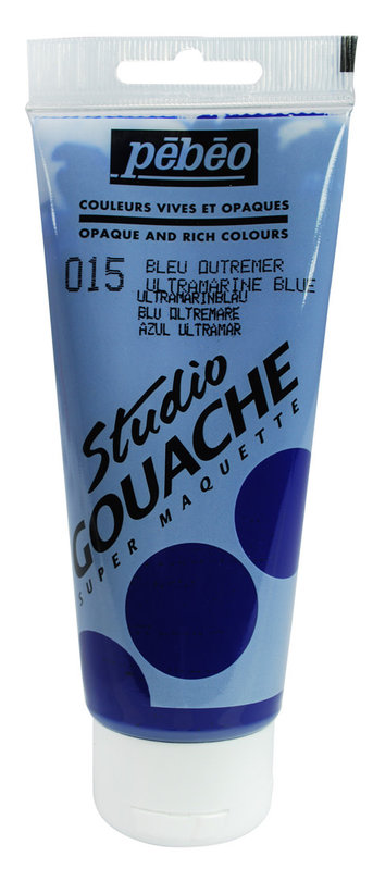 PEBEO Peinture Gouache fine Studio tube 100ml Bleu outremer