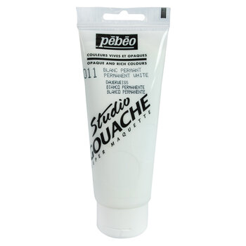 PEBEO Studio Gouache 100 Ml Blanc Permanent