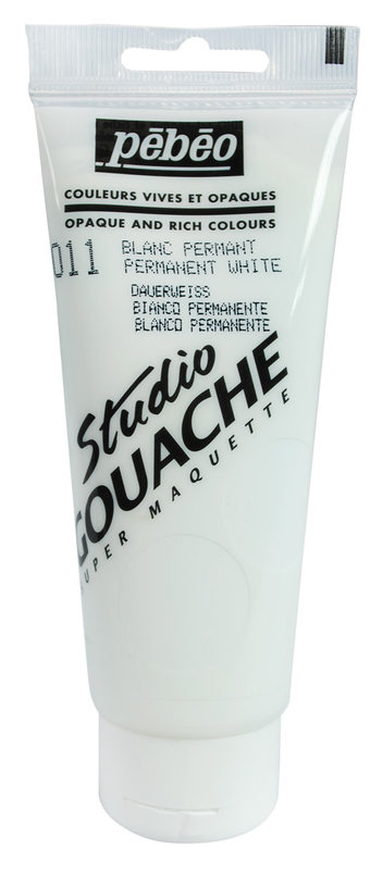 PEBEO Studio Gouache 100 Ml Blanc Permanent
