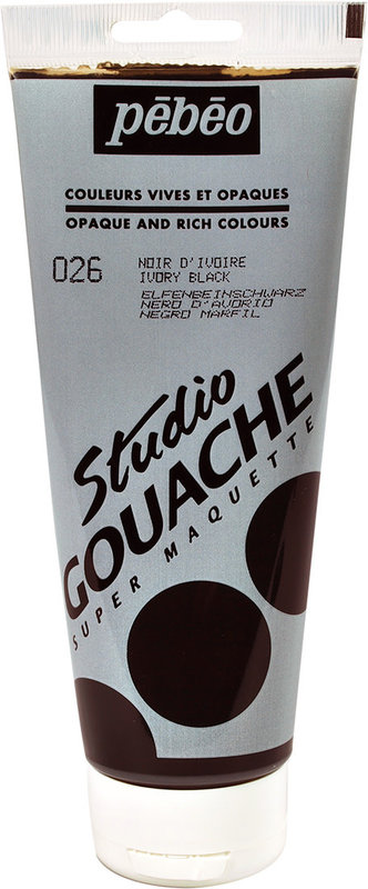 PEBEO Studio Gouache 220 Ml Noir D'Ivoire