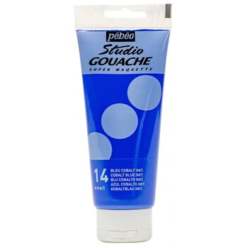 PEBEO Studio Gouache 100 Ml Bleu Cobalt Imitation