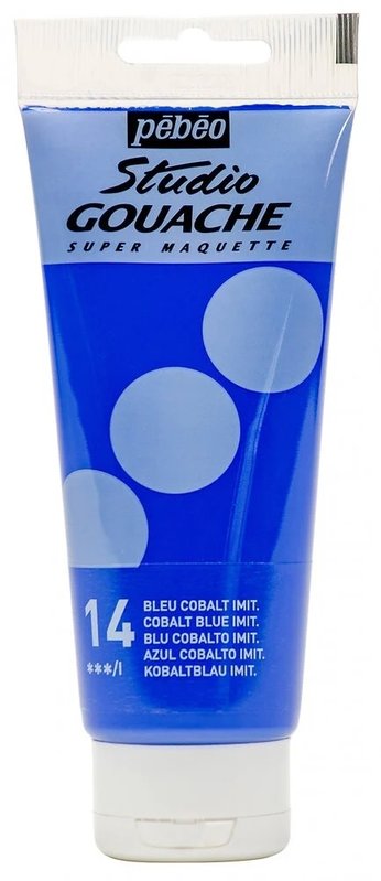 PEBEO Studio Gouache 100 Ml Bleu Cobalt Imitation