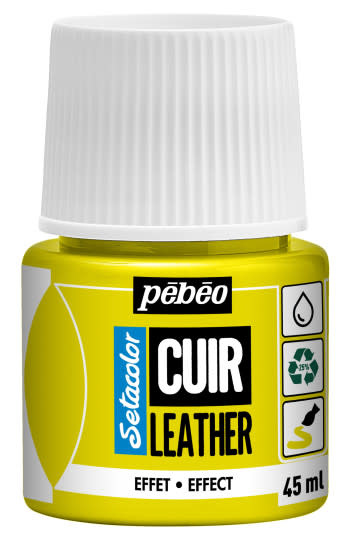 PEBEO Setacolor Cuir 45Ml -  Fluo Jaune