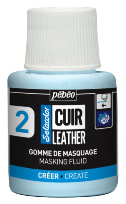 Peinture acrylique pour cuir - Setacolor - 45 ml - paillette argent - Pebeo  - Peinture textile