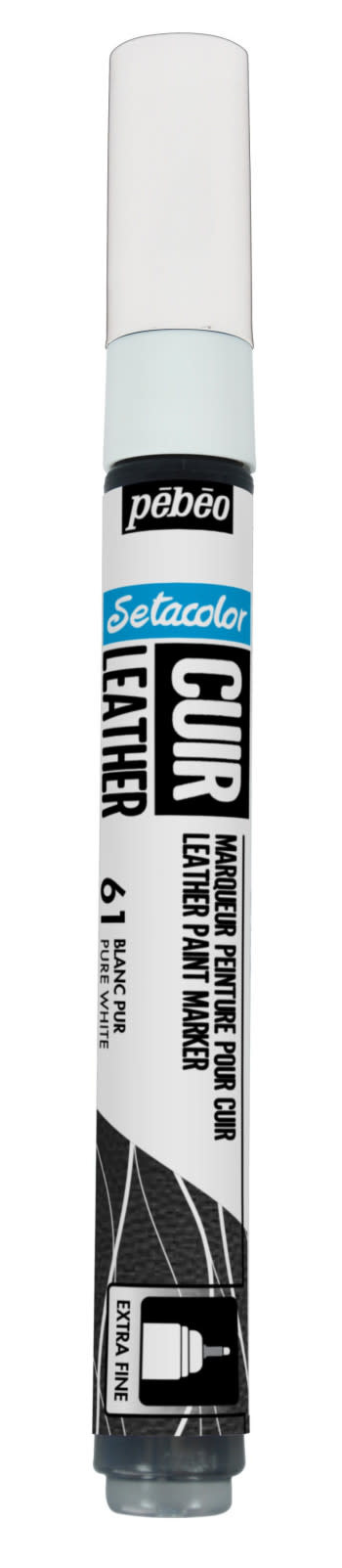 PEBEO Setacolor Cuir Marker - Blanc Pur