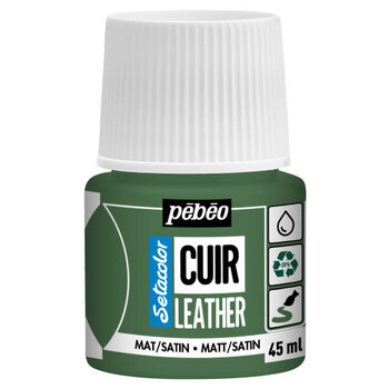 PEBEO Setacolor Cuir 45Ml - Vert Kaki