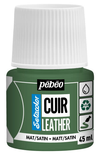PEBEO Setacolor Cuir 45Ml - Vert Kaki