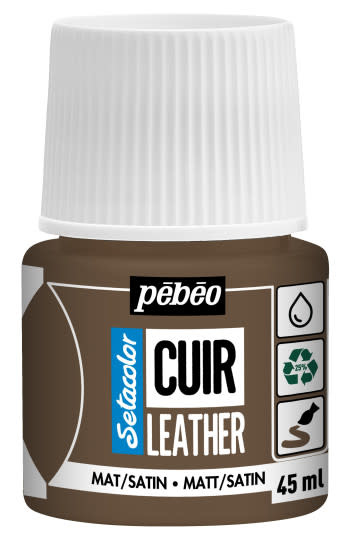 PEBEO Setacolor Cuir 45Ml - Brun Expresso