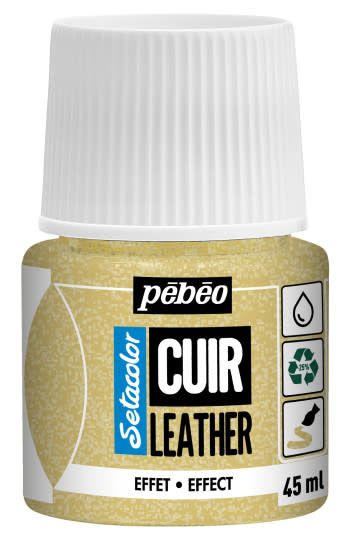 PEBEO Setacolor Cuir 45Ml - Paillette Or