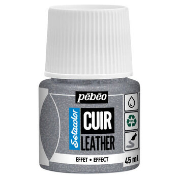 PEBEO Setacolor Cuir 45Ml - Paillette Argent