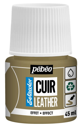 PEBEO Setacolor Cuir 45Ml - Métal Or