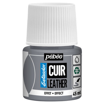 PEBEO Setacolor Cuir 45Ml - Metal Argent