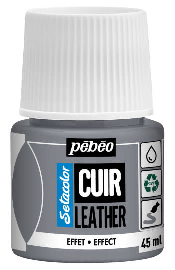 PEBEO Setacolor Cuir 45Ml - Metal Argent