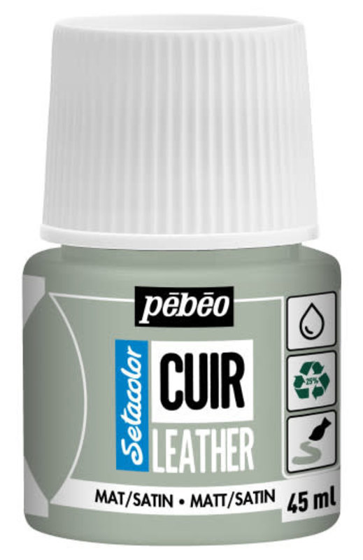 PEBEO Setacolor Cuir 45Ml - Vert Sauge