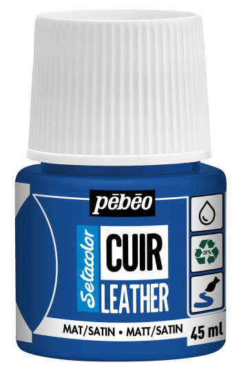 PEBEO Setacolor Cuir 45Ml - Bleu Ultramarin