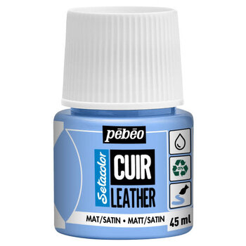 PEBEO Setacolor Cuir 45Ml - Bleu Glace