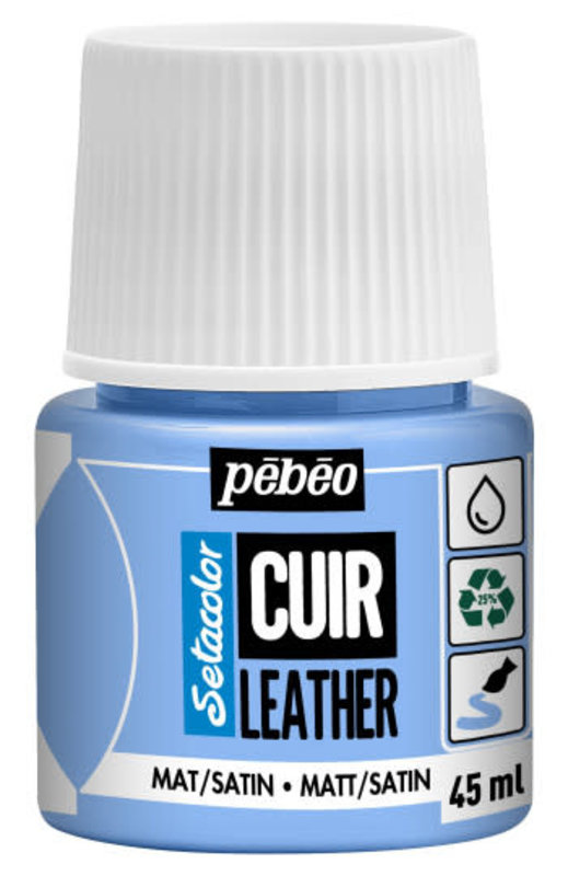 PEBEO Setacolor Cuir 45Ml - Bleu Glacé