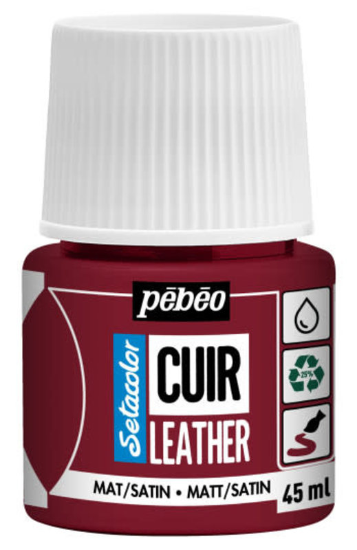 PEBEO Setacolor Cuir 45Ml - Rouge Profond