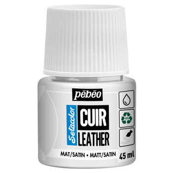 PEBEO Setacolor Cuir 45Ml - Blanc Pur