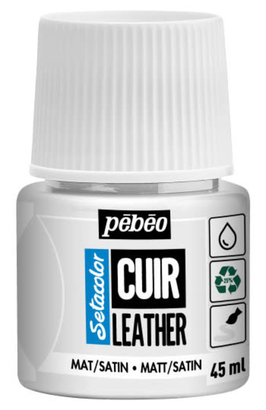 PEBEO Setacolor Cuir 45Ml - Blanc Pur