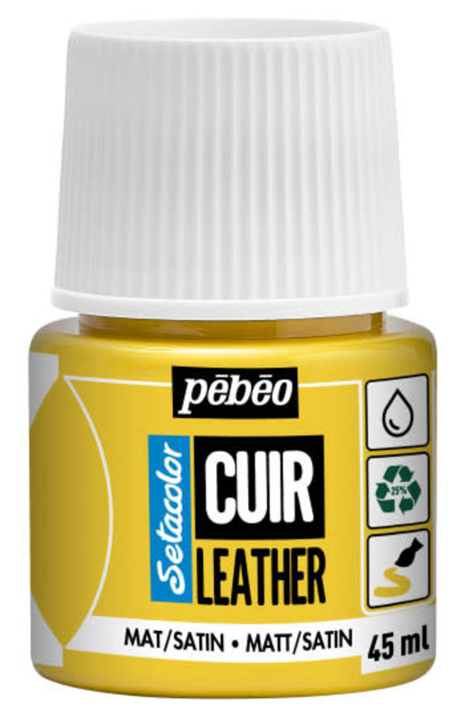 PEBEO Setacolor Cuir 45Ml - Jaune Vif