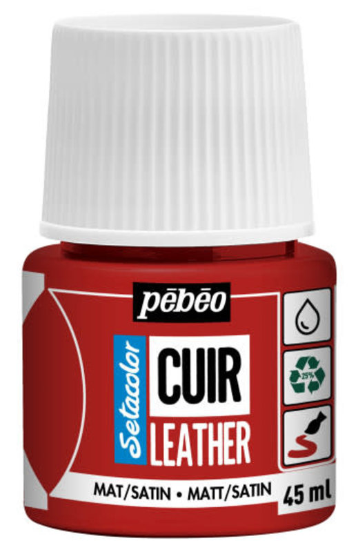 PEBEO Setacolor Cuir 45Ml - Rouge Intense