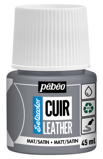 PEBEO Setacolor Cuir 45Ml - Gris Béton