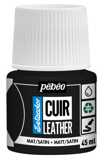 PEBEO Setacolor Cuir 45Ml - Noir Extreme
