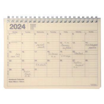 MARK'S EUROPE 2024 Notebook Calendrier S / Ivory