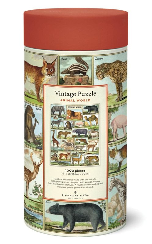 CAVALLINI & Co. Puzzle 1000 Pièces Animaux 50 X 70 Cm