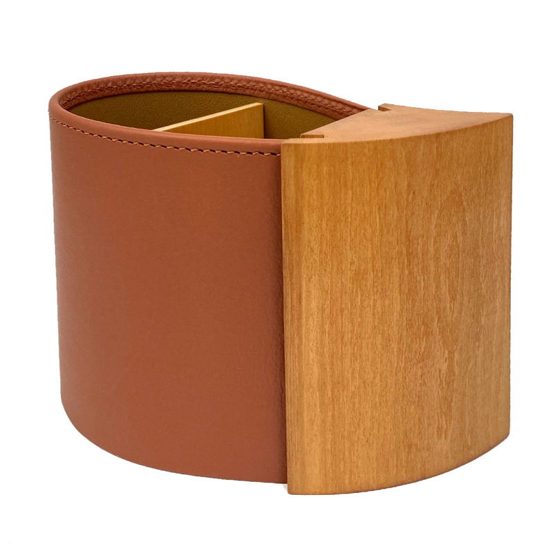 Pot À Stylos Dune Cognac 13X7X9Cm