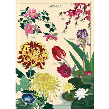 CAVALLINI & Co. Poster - Affiche Cavallini Fleurs Japonaises