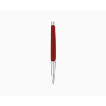 S.T DUPONT Stylo Bille Défi Millennium Argenté et rouge mat