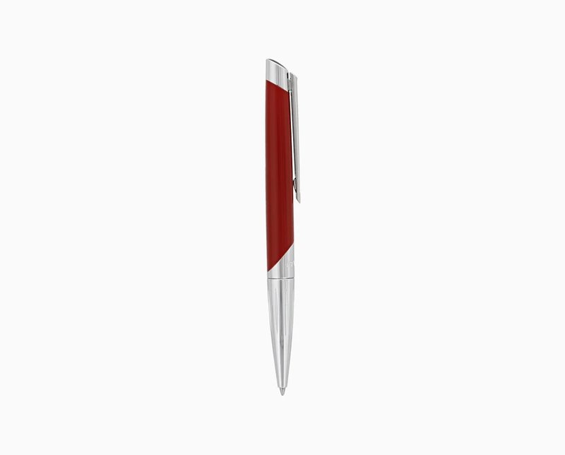 DUPONT S.T Stylo Bille Défi Millennium Argenté et rouge mat