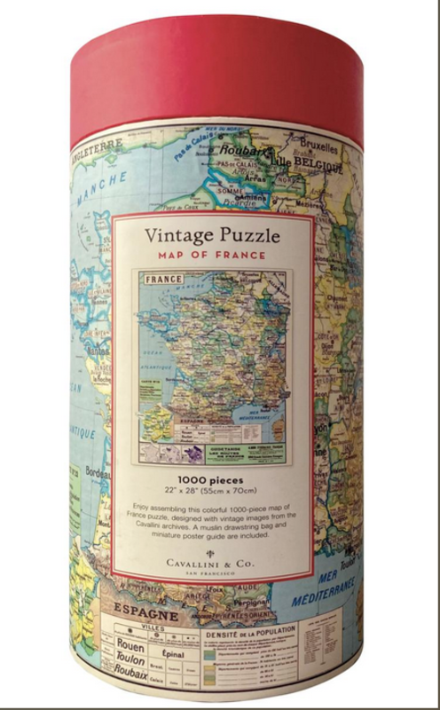 CAVALLINI & Co. Puzzle 1000 Pièces Plan De La France 55 X 70 Cm