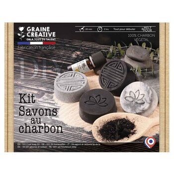 GRAINE CREATIVE Kit Diy Savons Au Charbon 196 X 144 X 45 Mm