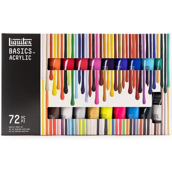 Set Peinture Acrylique de 72 tubes de 22 ml - Basics