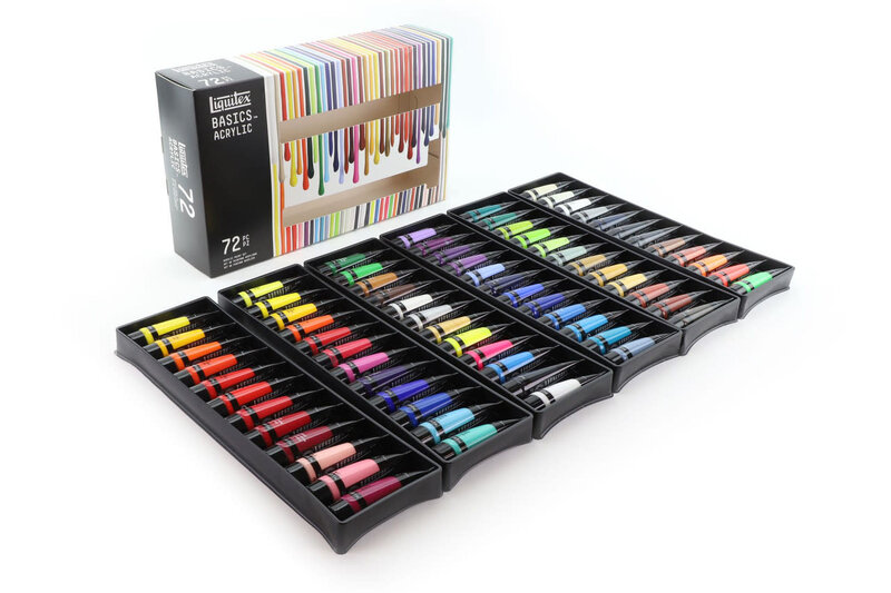 Coffret Peinture Acrylique Abstract Sennelier 9x120ml - noir