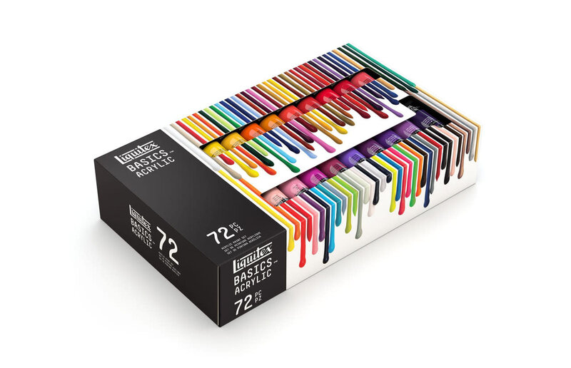 Set Peinture Acrylique de 72 tubes de 22 ml - Basics