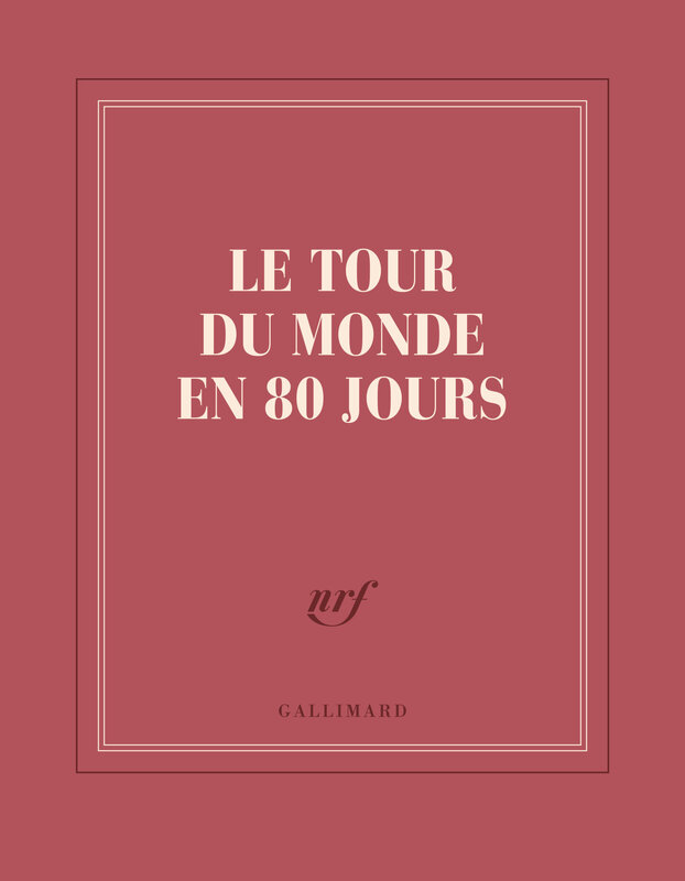 GALLIMARD Carnet Carré Ligné  "Le Tour Du Monde En 80 Jours"